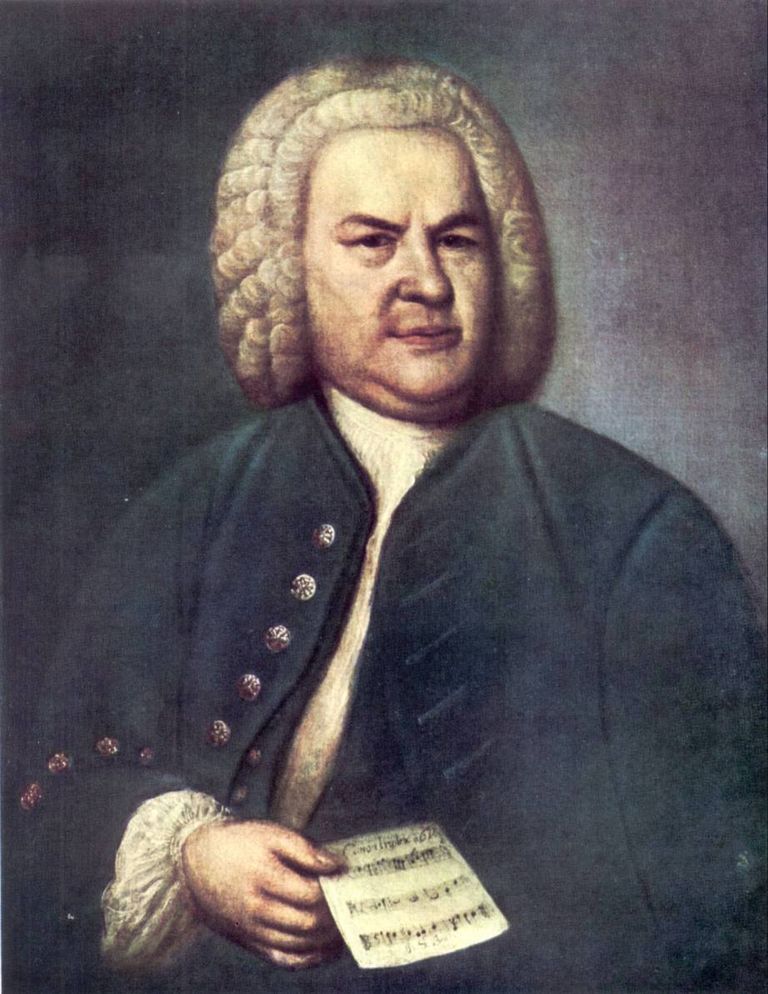 Bach mit Rätel-Kanon BWV 1076, gemalt von Elias Gottlob Haussman Bach mit Rätel-Kanon BWV 1076, gemalt von Elias Gottlob Haussman